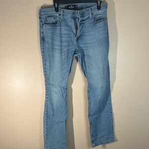 Hollister Men's Light Blue Slim Straight Jeans